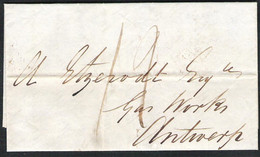 Precursor LONDON 30.04. 1847 > Anvers (B)   With Different Postmarks - ...-1840 Precursores