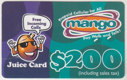 ZIMBABWE - Mango Juice Card 200, Z$200, Exp.date  09/01/2003, Used - Zimbabwe