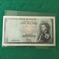 MALTA 5 POUNDS 1967 - Malta