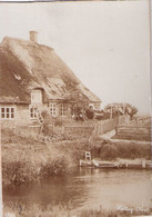 HALLIG OLAND Keine Ansichtskarte Sondern Original Foto Auf Pappe Montiert 1896 Belebte Gartenscene Pellworm - Halligen