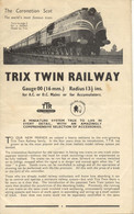 Catalogue TRIX TWIN RAILWAY 1948 TTR Gauge OO 16 Mm. - Inglés