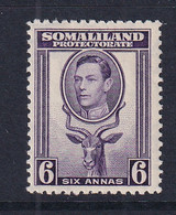 Somaliland Protectorate: 1938   KGVI (portrait To Left)    SG98     6a     MH - Somaliland (Protectorate ...-1959)