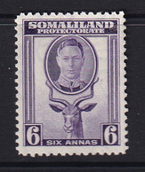 Somaliland Protectorate: 1942   KGVI (full Face)    SG110     6a     MH - Somaliland (Protectorate ...-1959)