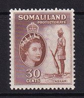 Somaliland Protectorate: 1953/58   QE II - Pictorial    SG141     30c     MH - Somaliland (Protectorate ...-1959)