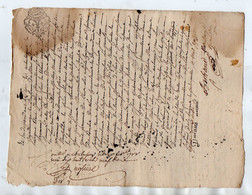 VP18.597 - Auvergne - Cachet De Généralité De MOULINS - Acte De 1788 - ? - Cachets Généralité