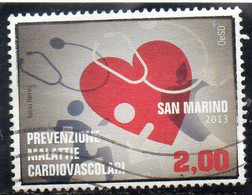 2013 San Marino - Prevenzione Malattie Cardiovascolari - Oblitérés