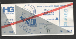 1983 HARLEM GLOBE-TROTTERS / ROMA PALAZZO DELLO SPORT / BASKET BALL  C3380 - Autres & Non Classés