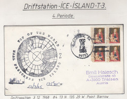 USA Driftstation ICE-ISLAND T-3 Cover Ca Fletcher's Ice Island T-3 Periode 4 Ca  DEC 16 1968 (DR128) - Forschungsstationen & Arctic Driftstationen