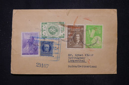 CUBA - Enveloppe Commerciale De Habana Pour La Suisse En 1946, Affranchissement Varié - L 111255 - Storia Postale