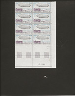 ST PIERRE ET MIQUELON - POSTE AERIENNE N° 66 NEUF SANS CHARNIERE EN BLOC DE 8 COIN DATE-ANNEE 1988 - COTE : 24 € - Unused Stamps