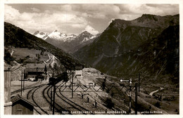 Loetschberg-Station Ausserberg Et La Vallee Du Rhone (3203) - Ausserberg