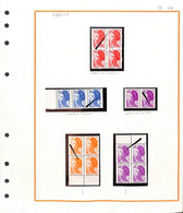 VARIETE -  Liberté - Variétés Dans Blocs -voir Scan Et Descriptif - Unused Stamps