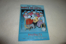 BELLE ILLUSTRATION  (838ex Sur 1500).."PARTIES DE CARTES...POSTALES" ..ABONNEES DE CPM MAGAZINE - Slobodan