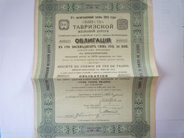 GP 2021 - 257  EMPRUNT-OBLIGATIONS RUSSE  1913  " Société Du Chemin De Fer De TAURIS "   XXX - Bahnwesen & Tramways