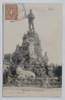 18310 Cartolina - Pavia - Monumento Garibaldi - VG 1903 - Pavia