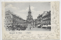 - 1382 -  DISON ,  L'Eglise       ( Attelage  , Tram !!!!) - Dison