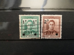 FRANCOBOLLI STAMPS NUOVA ZELANDA NEW ZEALAND 1941 USED RE GIORGIO VI KING GEORGE OVERPRINTED OBLITERE' - Used Stamps
