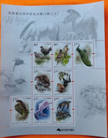 China 2021 Protect Endangered Animals S/S MNH - Ungebraucht