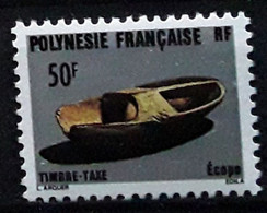 POLYNESIE FRANÇAISE TAXE Postage Due  1987  Yvert No 9 , 50 F , ECOPE  , Neuf ** MNH  TB - Timbres-taxe