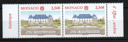 Monaco 2021 Chateau D'Effiat Paire Neuf XX MNH - Unused Stamps