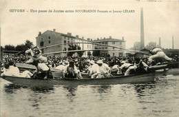 Givors * Une Passe De Joutes Entre BOUCHARDON François Et CELARD Joanny * Types Personnages * Folklore Local Jeu - Givors