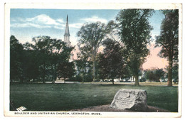 CPA  Carte Postale-Etats Unis- Lexington-  Bouder And Unitarian Church   -VM41918 - Lexington