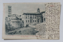 19942 Cartolina - Arezzo - Piazza Grande E Palazzo Fraternità - VG 1901 - Arezzo