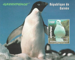 Guinée 1998 (BF131) - MANCHOT Adélie Et ALBATROS Pingouins Pinguins Penguins - Behoud Van De Poolgebieden En Gletsjers
