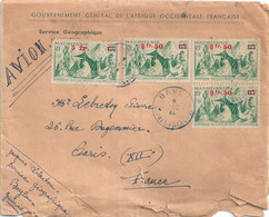 MAURITANIE TP Surchargés Sur Lettre 1944 - Covers & Documents