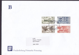 Denmark FREDERIKSBERG FRIMÆRKE FORETNING 2003 Cover Brief American Independence Ships Schiffe Bateau Complete Set - Brieven En Documenten