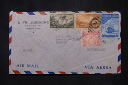 CUBA - Enveloppe De Habana Pour La Suisse Par Avion  - L 111692 - Lettres & Documents