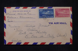 CUBA - Enveloppe De Habana Pour La Suisse Par Avion - L 111695 - Storia Postale