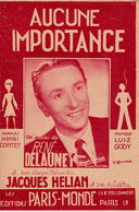 Aucune Importance  > 02/12) Partition Musicale Ancienne > "René Delalauney" > - Chant Soliste