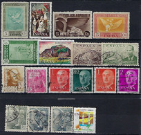 Spain, Selection Of 18 Old Used Stamps - Gebraucht