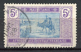 MAUR- Yv.  N°33  *  5f  Série Commune   Cote  4   Euro BE   2 Scans - Used Stamps