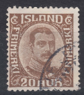 Iceland Island Ijsland 1921 Mi#101 Used - Gebruikt