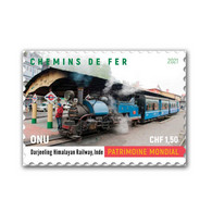 2021 New ** UN Darjeeling Himalaya Railway Train 1v Stamp  MNH Mint  (**) - Covers & Documents