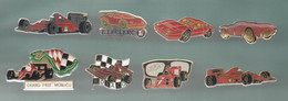 PINS PIN'S AUTO FERRARI  634 F1 FORMULE 1 AUTOMOBILE  MONACO CIRCUIT PROST LUNETTES LECLERC  LOT 8 PINS - Ferrari