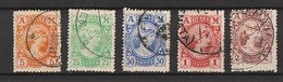 Grecia Regno 1902  Testa Di Mercurio -Catalogo Unificato Serie 5 V. 160/64 Annullati - Gebraucht