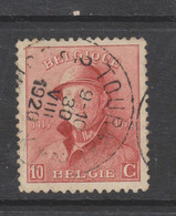 COB 168 Oblitération Centrale TOURNAI 2 - 1919-1920 Trench Helmet