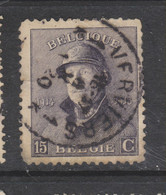 COB 169 Oblitération Centrale VERVIERS 1 - 1919-1920 Trench Helmet