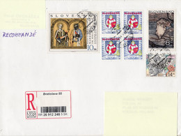 SLOVAKIA REGISTERED COVER SENT TO POLAND 1999 - Lettres & Documents