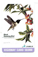 Titre De Transport Highway Card  :  Colibri - Illustration Jacquie Marie Vaux - World