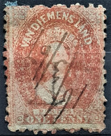 TASMANIA 1864- Canceled - Sc# 23 - 1d - Usati