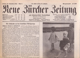 SCHWEIZ - NEUE ZÜRCHER ZEITUNG - KRIEG - ZÜRICH - Komplette Zeitung - 1943 - Algemene Informatie