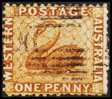 1864-1881. Western Australia. ONE PENNY. Swan.  (Michel 16Ab) - JF512304 - Gebruikt