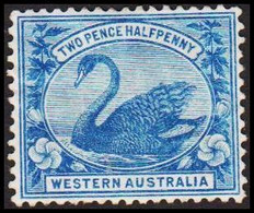 1898. Western Australia. TWO PENCE HALF PENNY. Swan. Hinged. (Michel 46) - JF512328 - Neufs