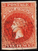 1858. SOUTH AUSTRALIA.  TWO PENCE  VICTORIA Perforated. (MICHEL 9) - JF512410 - Usati