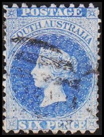 1867-1871. SOUTH AUSTRALIA.  SIX PENCE VICTORIA. (MICHEL 23a) - JF512417 - Usati