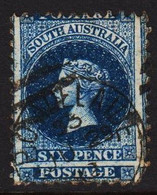 1867-1871. SOUTH AUSTRALIA.  SIX PENCE VICTORIA. Displaced Stamp With POSTAGE Below SIX PENCE.... (MICHEL 23) - JF512420 - Oblitérés
